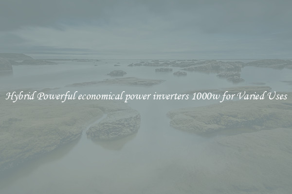 Hybrid Powerful economical power inverters 1000w for Varied Uses