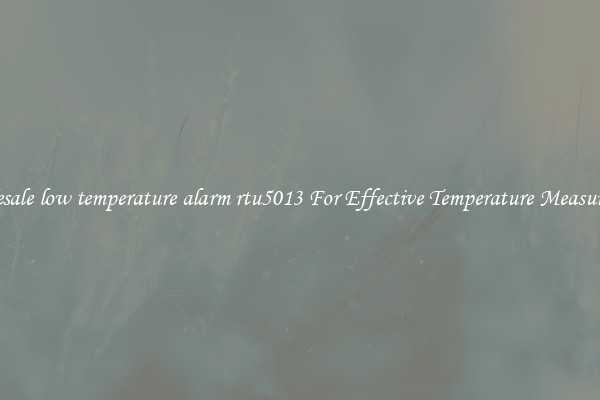 Wholesale low temperature alarm rtu5013 For Effective Temperature Measurement