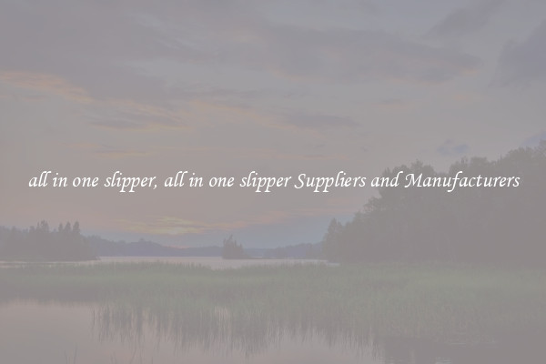 all in one slipper, all in one slipper Suppliers and Manufacturers