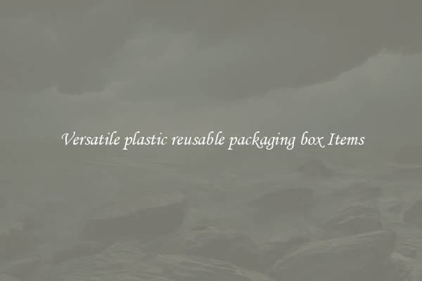 Versatile plastic reusable packaging box Items