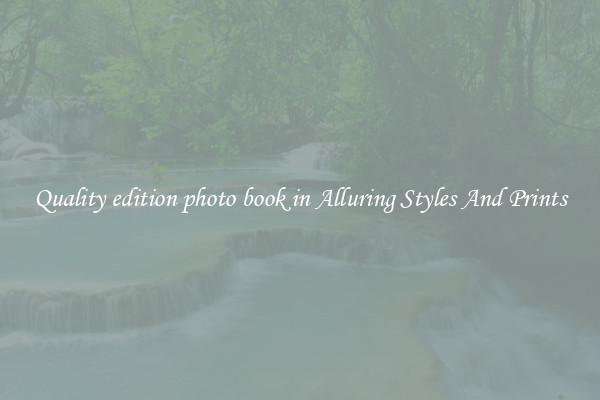 Quality edition photo book in Alluring Styles And Prints
