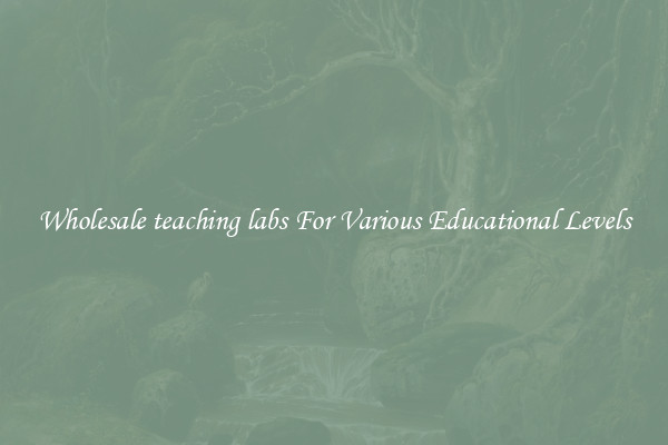 Wholesale teaching labs For Various Educational Levels