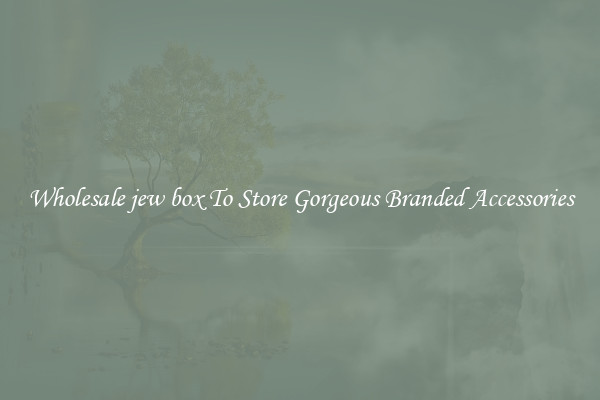 Wholesale jew box To Store Gorgeous Branded Accessories