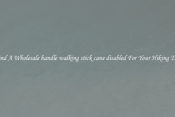 Find A Wholesale handle walking stick cane disabled For Your Hiking Trip