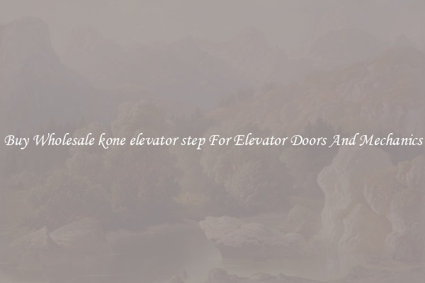 Buy Wholesale kone elevator step For Elevator Doors And Mechanics