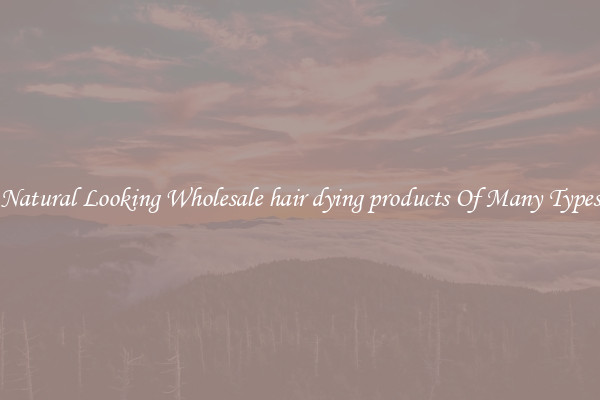 Natural Looking Wholesale hair dying products Of Many Types